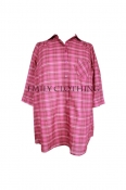 EC Women’s Pink Checked Half Sleeve Shirt 