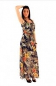 FB Jayda tropical Print Maxi Dress 