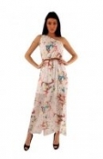 FB Norah Cream, Black Maxi Dress 