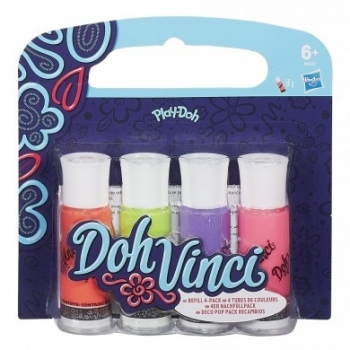 Hasbro DohVinci Deco Pop 4 Pack Refill Asst. 