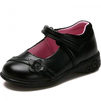 1KH GIRLS SHELLY SCHOOL SHOES WITH LIGHTS 